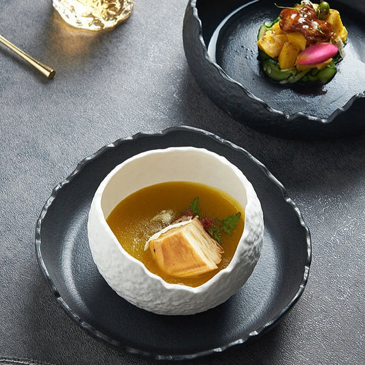 Sculptural Porcelain Serving Bowl – view 2