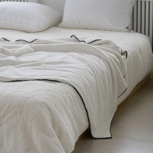 Bouclé-Texture Winter Throw – view 2