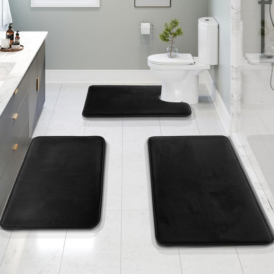 Memory Foam Bath Mat Set – 3-Piece – view 2