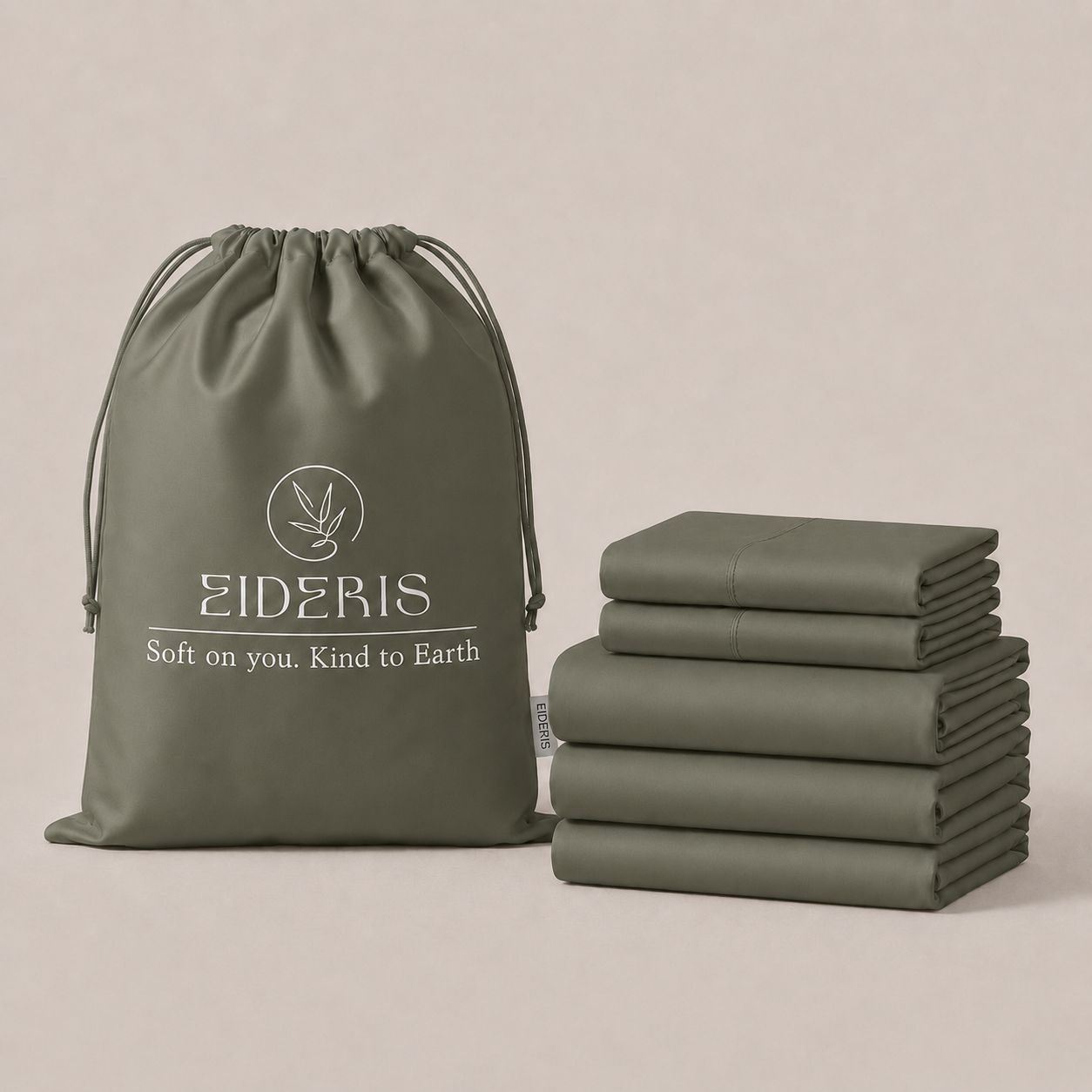 EiderWeave™ Bamboo Complete Bed Set Eideris Eucalyptus
