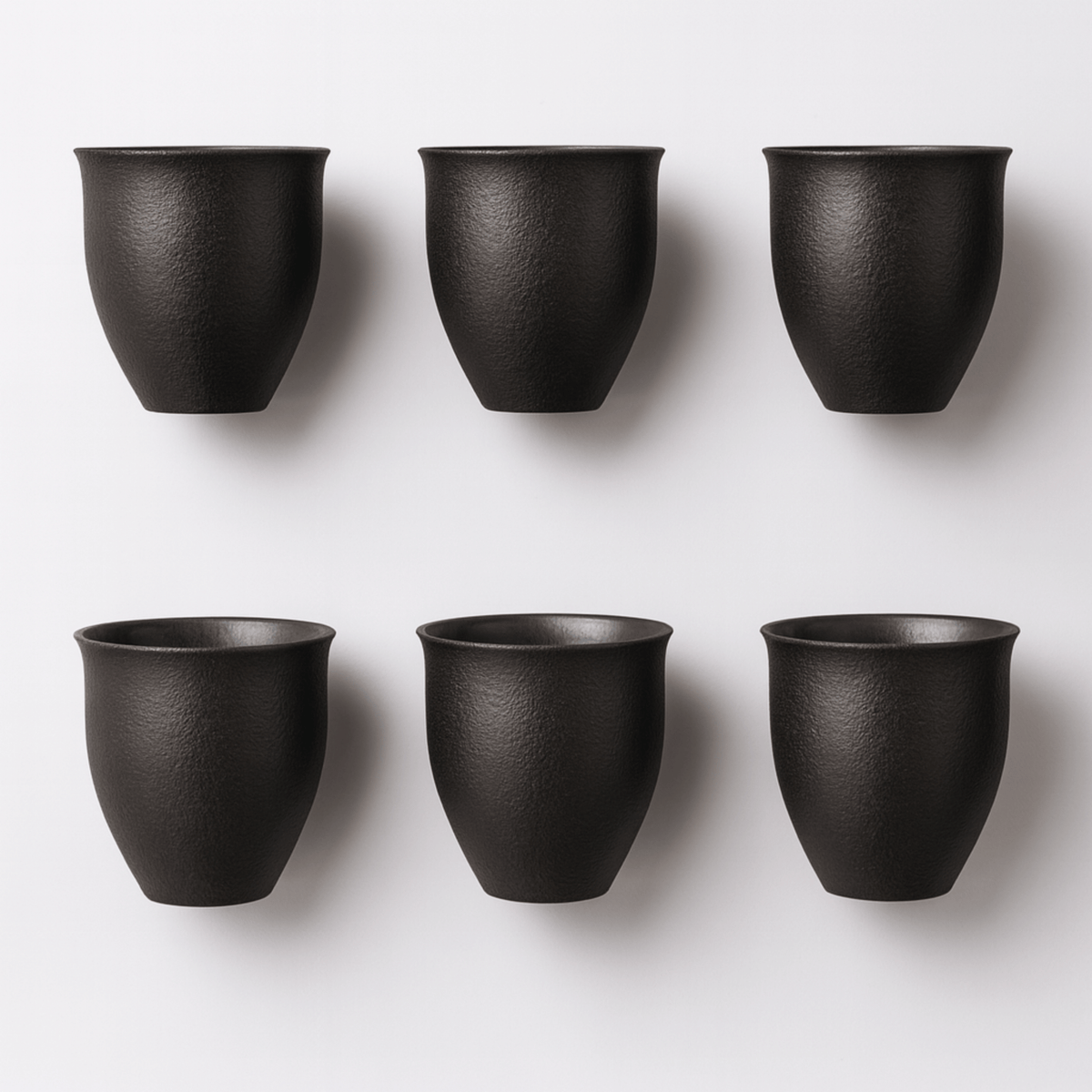 Earth-Tone Ceramic Coffee Set – 6-Piece – view 8