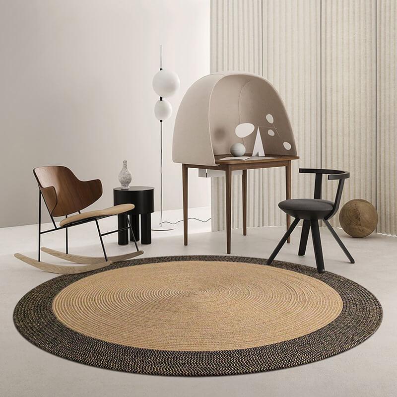 Round Braided Jute Rug – view 7