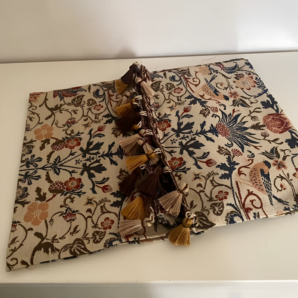 Bird & Floral Jacquard Table Runner – view 10