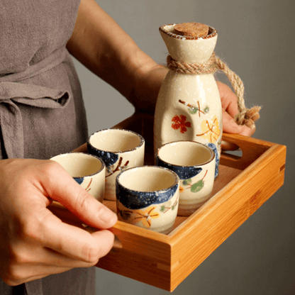 Sakura Ceramic Sake Set