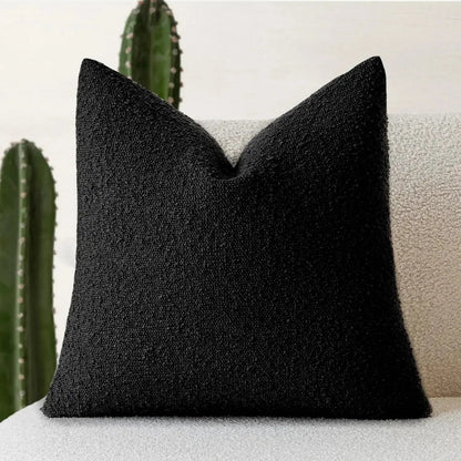 Bouclé cushion cover with a soft looped texture – view 17