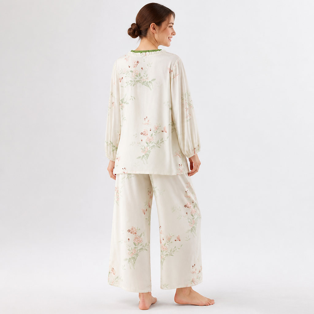 Liora — Women’s Bamboo Kimono Pajamas Set with Breathable Soft Fabric Eideris