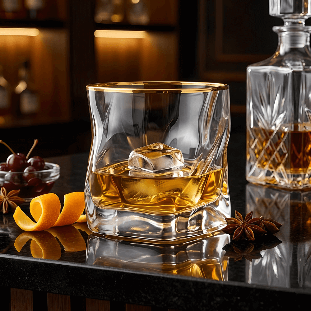 Gold Accent Crystal Whisky Glass Set – view 5