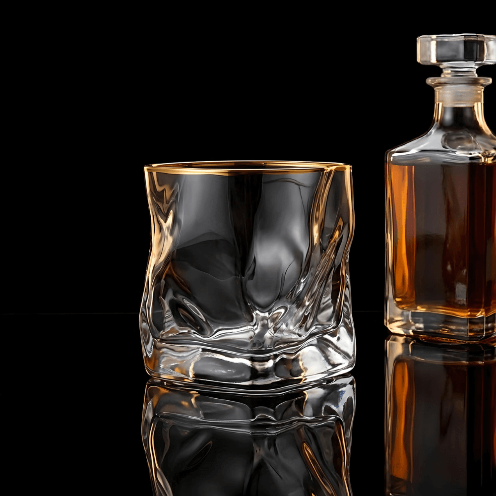 Gold Accent Crystal Whisky Glass Set – view 3