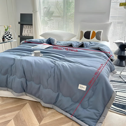 Lightweight woven summer throw with a contrasting border – view 15