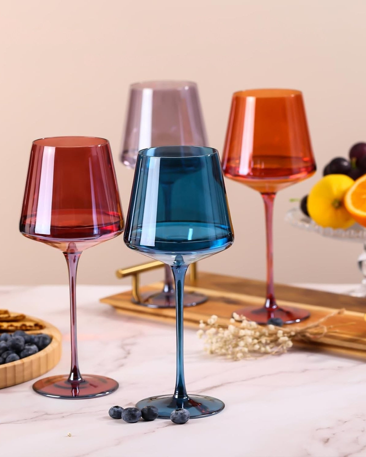 Rainbow Wine Glass Set – 6-Piece – view 3