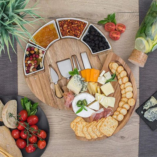 Acacia Cheese Board Serving Set