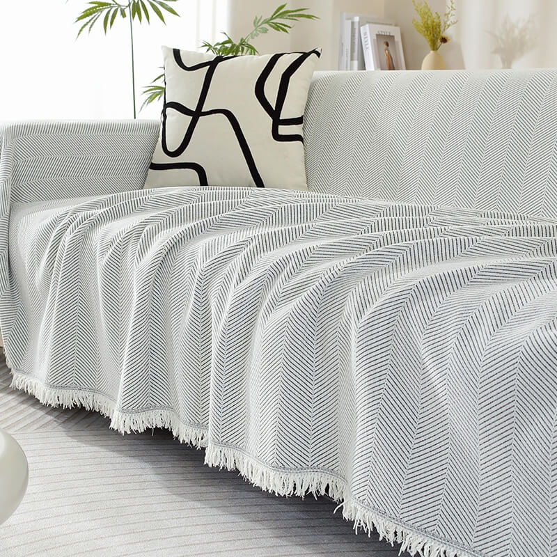 Chenille Herringbone Throw – view 8