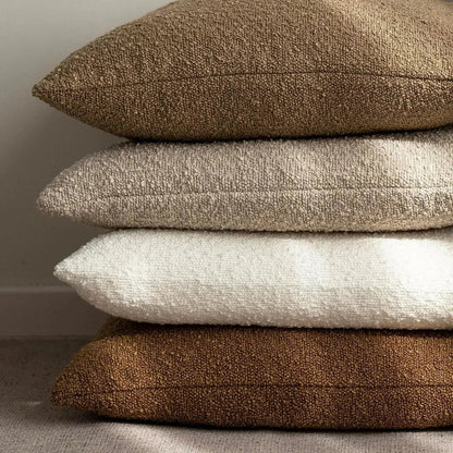 Bouclé cushion cover with a soft looped texture – view 4