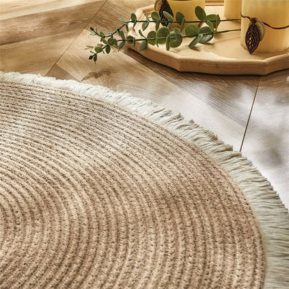 Round Braided Jute Rug – view 2