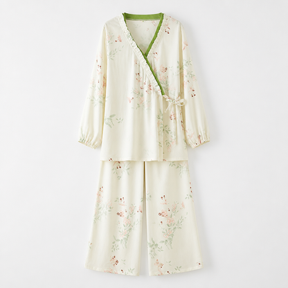 Liora — Women’s Bamboo Kimono Pajamas Set with Breathable Soft Fabric Eideris