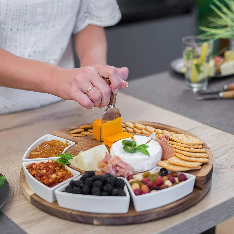 Acacia Cheese Board Serving Set – view 2