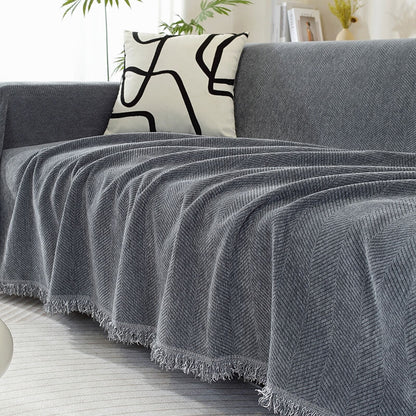 Chenille Herringbone Throw – view 6