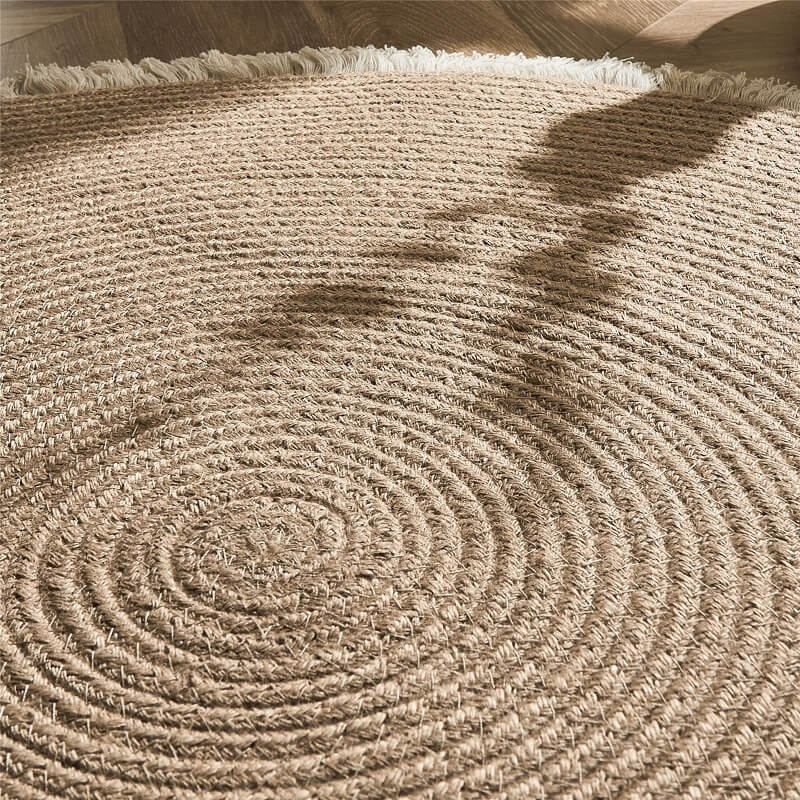 Round Braided Jute Rug – view 3