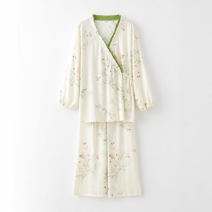 Liora — Women’s Bamboo Kimono Pajamas Set with Breathable Soft Fabric Eideris