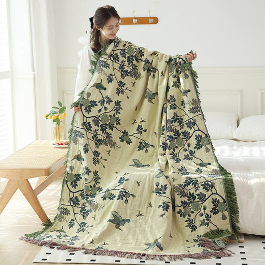 Jacquard Cotton Gauze Throw – view 2