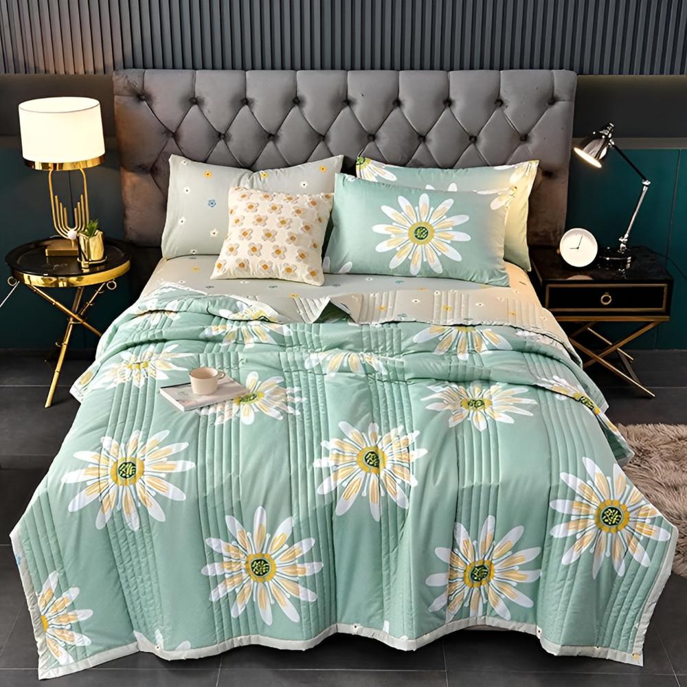 Reversible Daisy Velvet Throw – view 4
