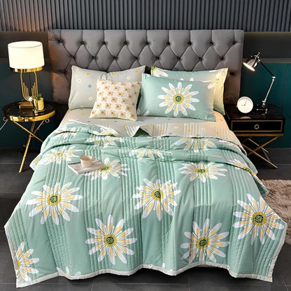 Reversible Daisy Velvet Throw – view 4