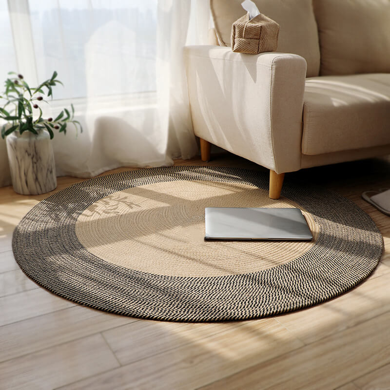 Round Braided Jute Rug – view 6
