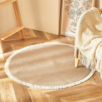 Round Braided Jute Rug – view 4