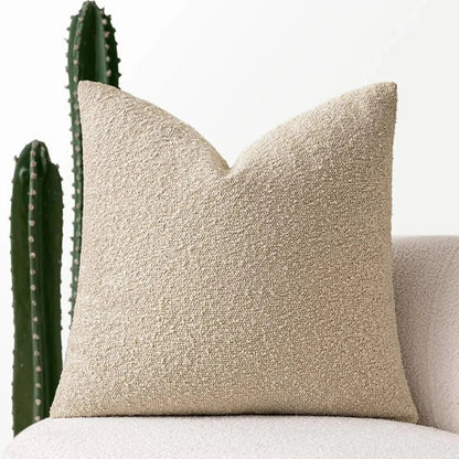 Bouclé cushion cover with a soft looped texture – view 9