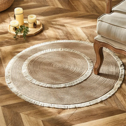 Round Braided Jute Rug – view 5