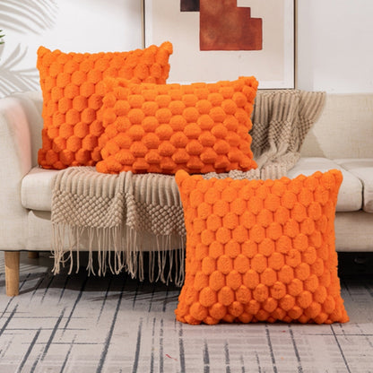 Plush cushion cover with a raised textured finish – view 8