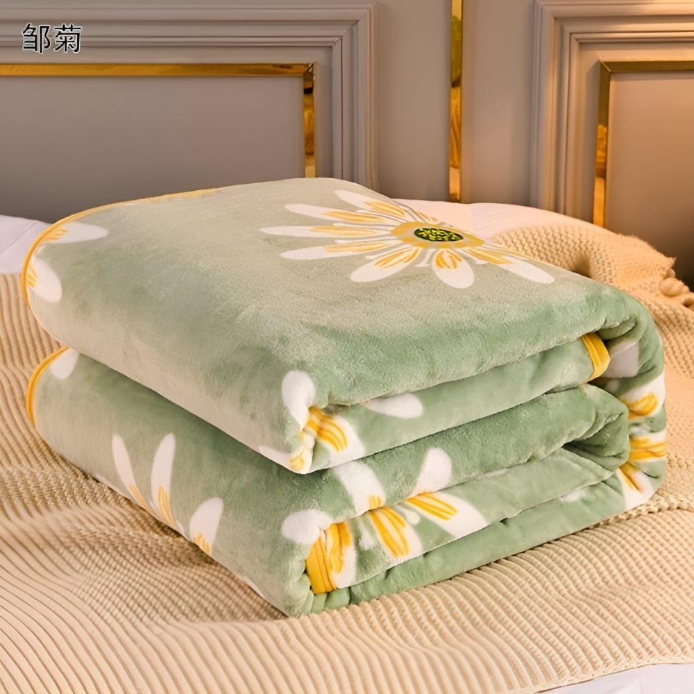 Reversible Daisy Velvet Throw – view 8