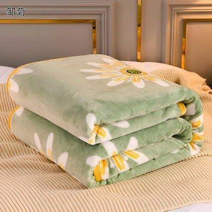 Reversible Daisy Velvet Throw – view 8