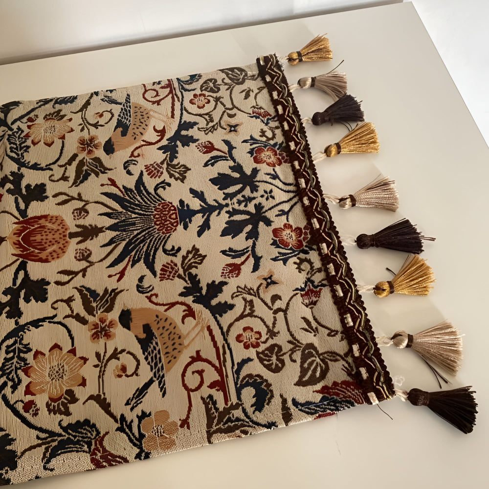 Bird & Floral Jacquard Table Runner – view 8