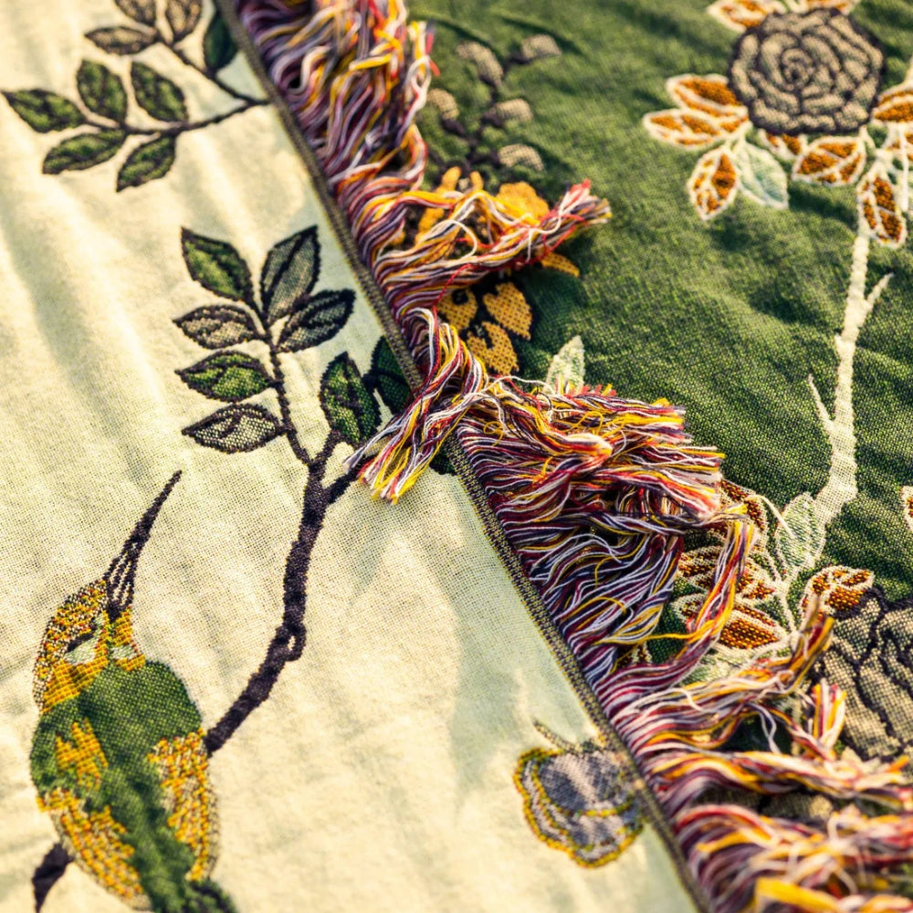 Jacquard Cotton Gauze Throw – view 6