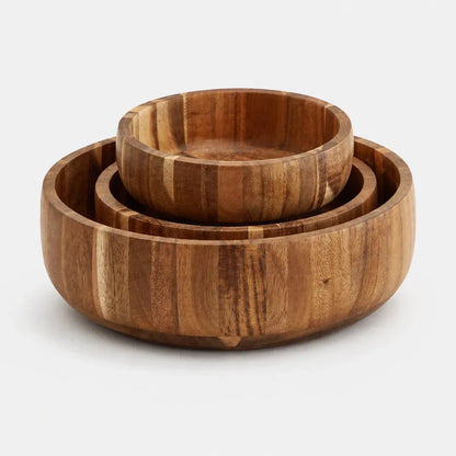Painted Acacia Serving Bowl – view 2