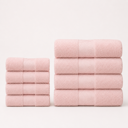 EiderWeave™ Bamboo Towel Bundle Pink