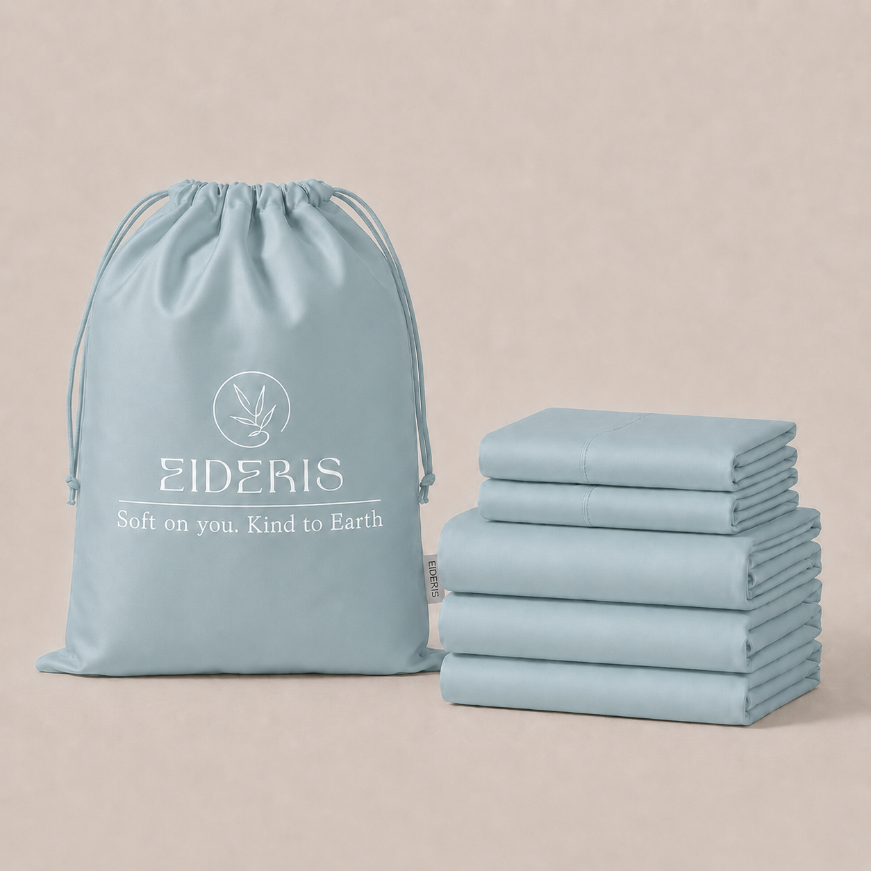 EiderWeave™ Bamboo Complete Bed Set Eideris  Coastal Blue