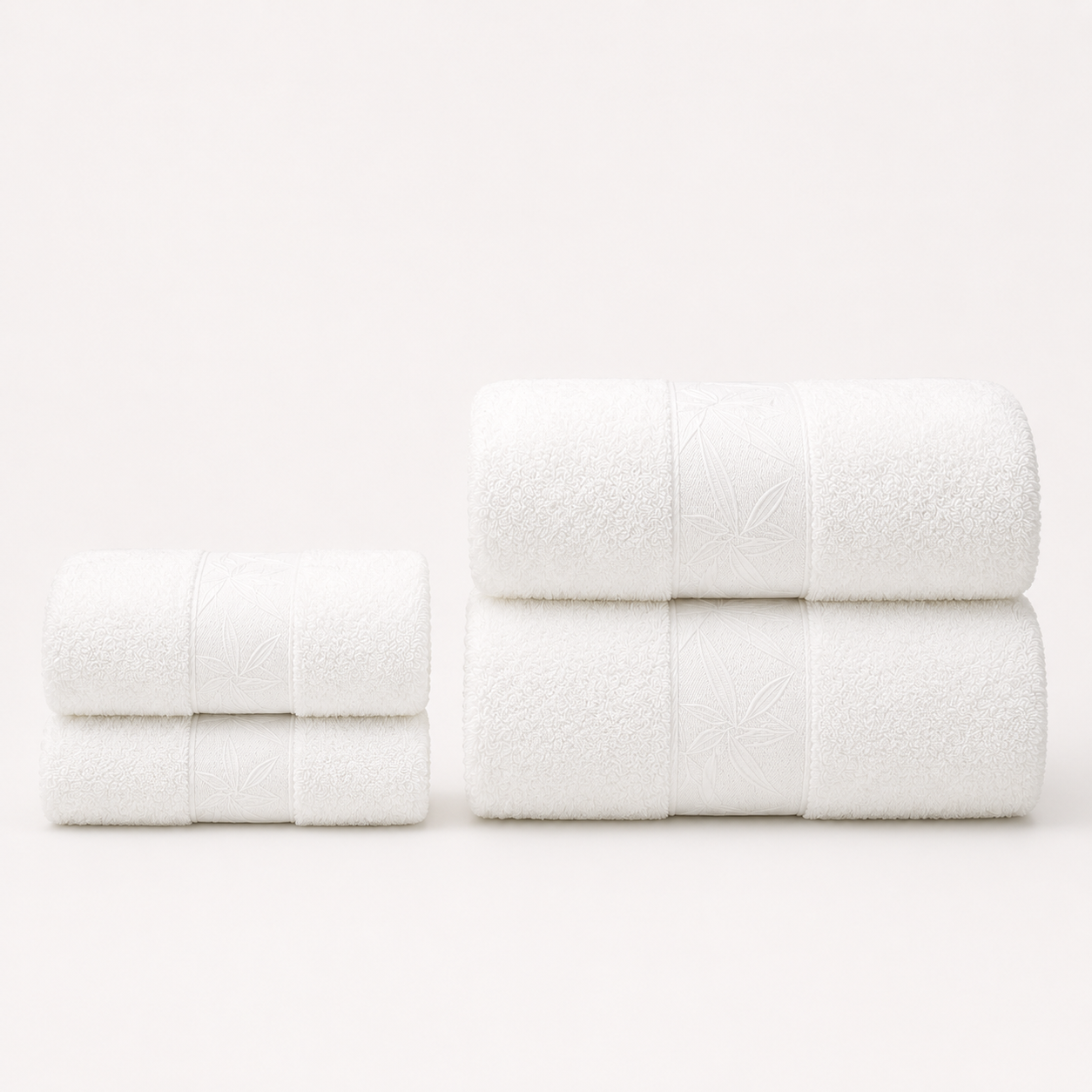 EiderWeave™ Bamboo Towel Set – Duo White