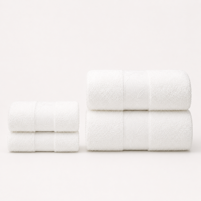 EiderWeave™ Bamboo Towel Set – Duo White