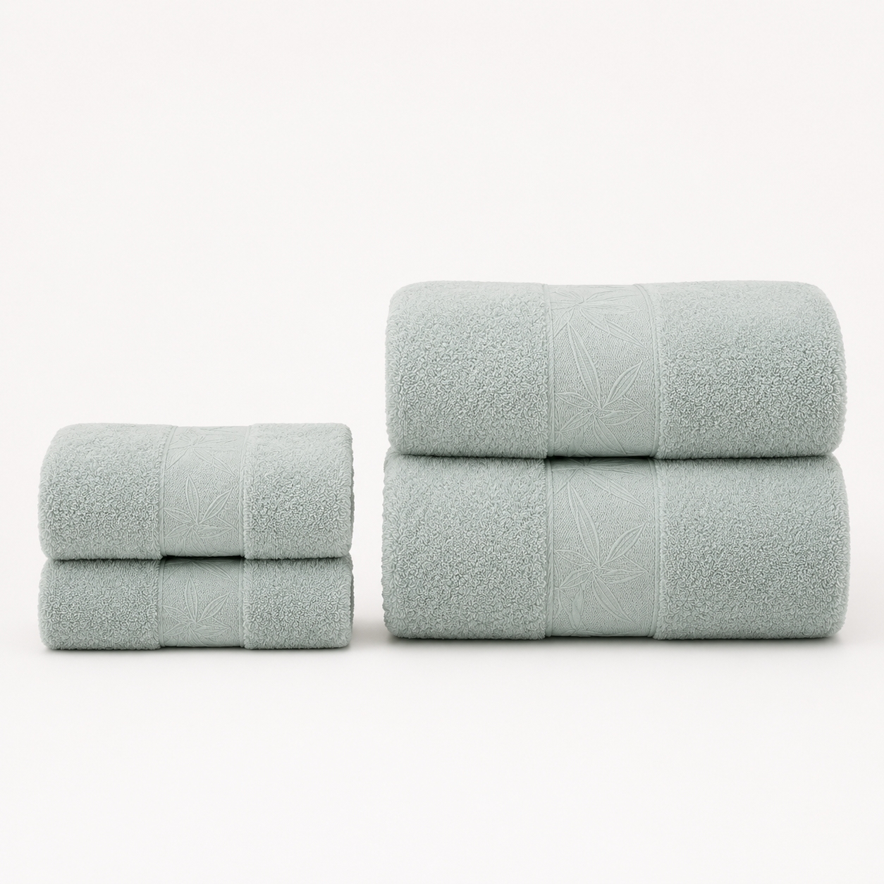 EiderWeave™ Bamboo Towel Set – Duo Sage