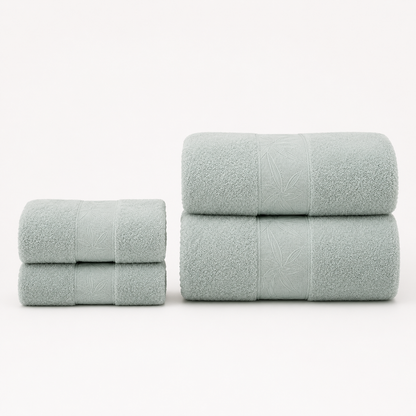 EiderWeave™ Bamboo Towel Set – Duo Sage