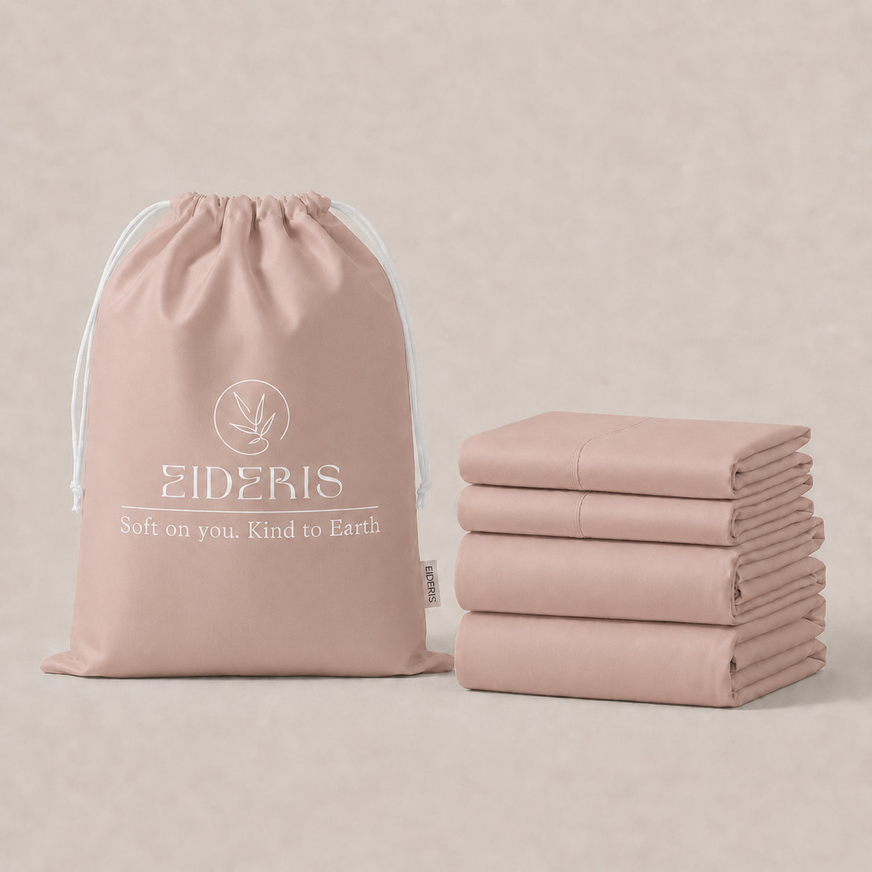 Eideris duvet cover set in graphite - cooling viscose made from bamboo bedding