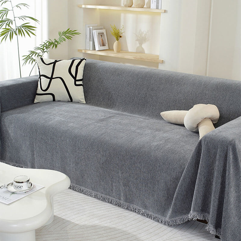 Chenille Herringbone Throw – view 7