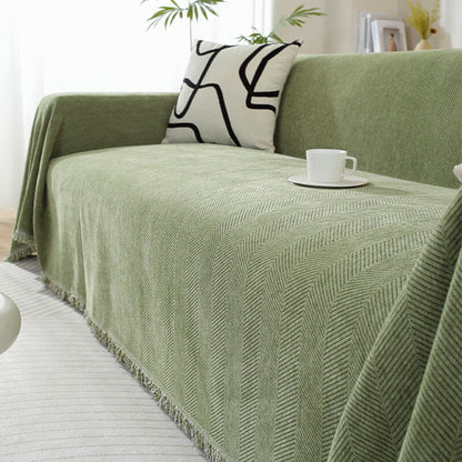 Chenille Herringbone Throw – view 12