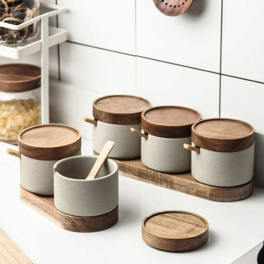 Ceramic Storage Jar Set – view 2
