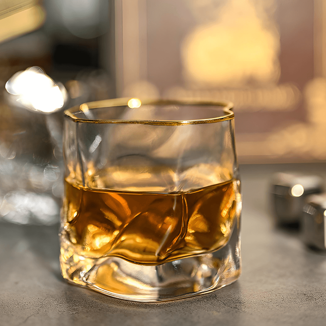 Gold Accent Crystal Whisky Glass Set – view 9