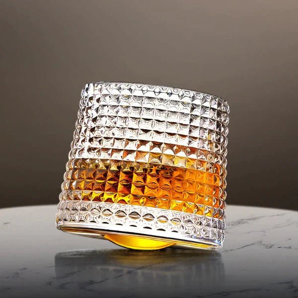 Spinning Crystal Whisky Glass Set