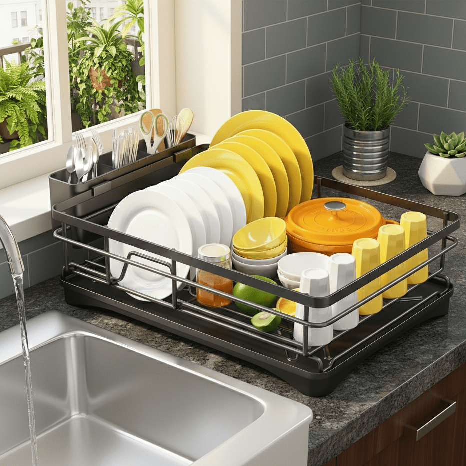 Dish Rack with Drip Tray – view 5