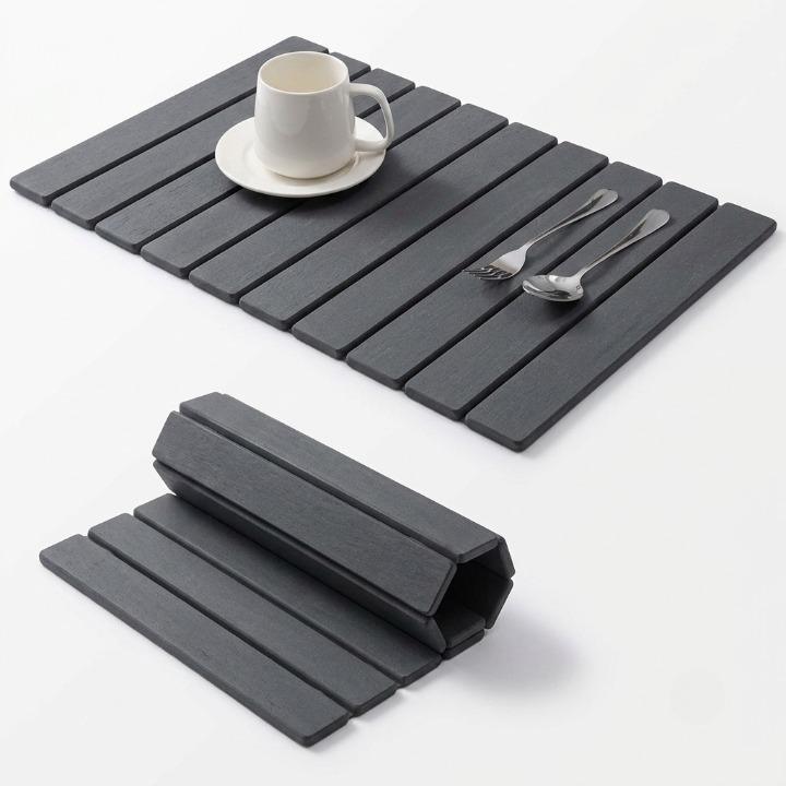 Foldable Diatomite Dish-Drying Mat